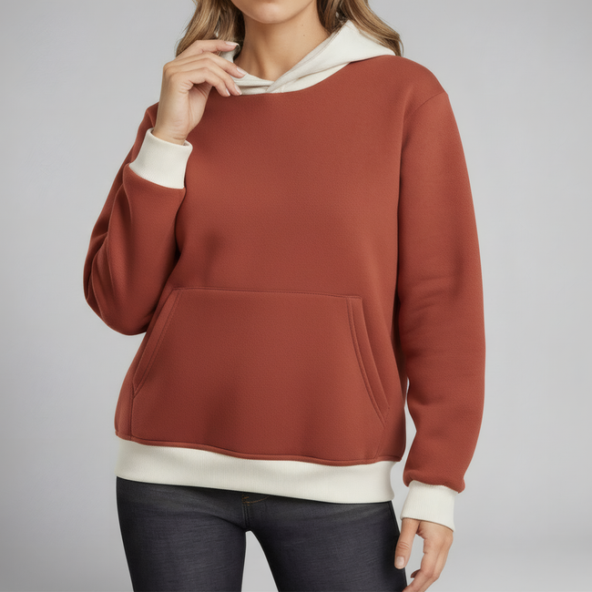 Mocha Brown Essential Hoodie Main Image
